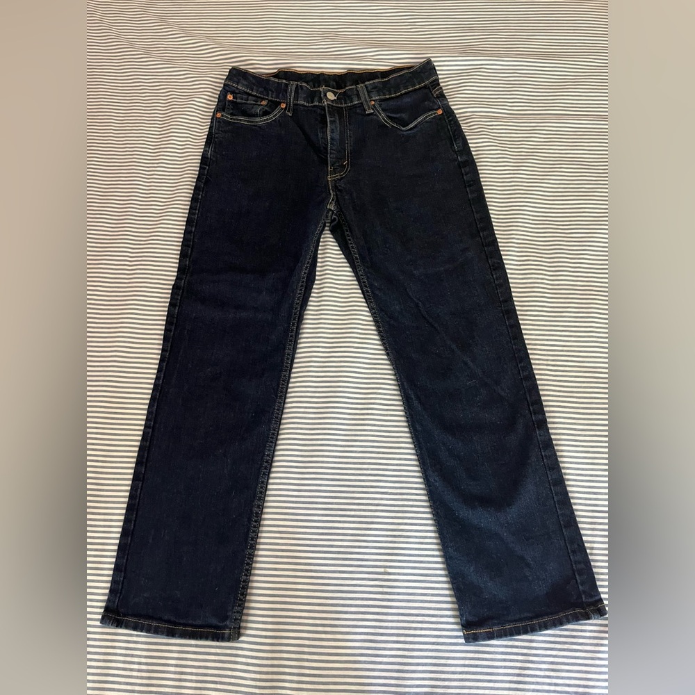 Levi's Dark Blue Straight Jeans